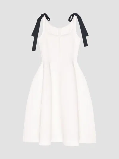 Givenchy Women's Dress In Compact Knit With Bows In Multi