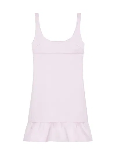 Givenchy Women's Dress In Satin With Twisted Straps And 4g Detail In Pink