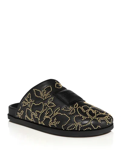 Givenchy Women's Embellished Mule Flats In Black