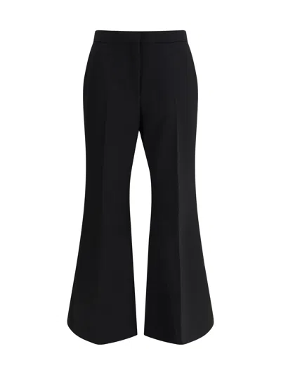 Givenchy Black Wool Blend Flared Leg Pant