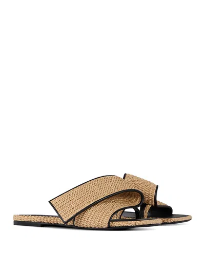 Givenchy Women's Flat Slide Sandals In Brown