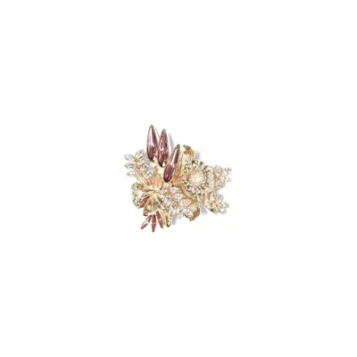 Givenchy Women's Flower Bouquet Bracelet Bf03540962 711 In Gold