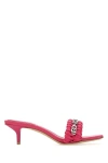 Givenchy Woman Sandals Magenta Size 9 Soft Leather In Pink