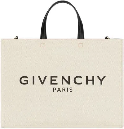 Givenchy Women's G Canvas Tote Bag In Ecru