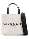 Givenchy G-tote Canvas Mini Tote Bag In Beige