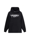Givenchy Black Sweatshirt With Printed Logo In Black