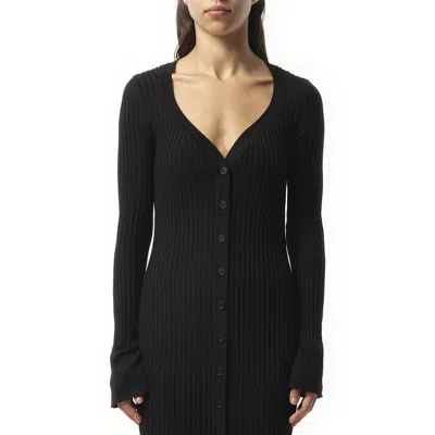 Givenchy Women's Giv - Pod Long Knit Jacket In Black