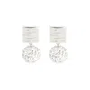 Givenchy 4g Crystal-embellished Earrings In Silver