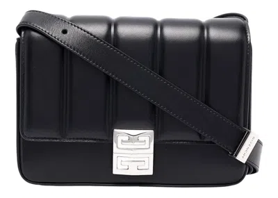 Pre-owned Givenchy Women's  4g Quilted Crossbody Bag Medium In Black