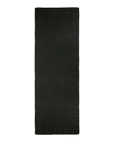 Pre-owned Givenchy Women's  4g Silk Scarf In Black