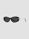 Givenchy Bold 52mm Oval Sunglasses In Black