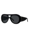 Givenchy Bold 53mm Gradient Round Sunglasses In Black
