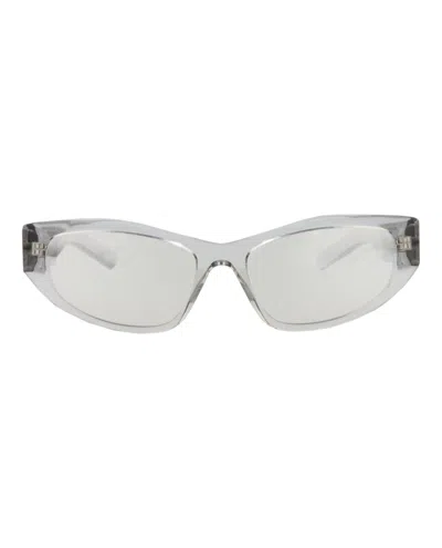 Pre-owned Givenchy Women's  Cat Eyeframe Acetate Sunglasses In Grey Grey Silver (gv40078i/56/20c)