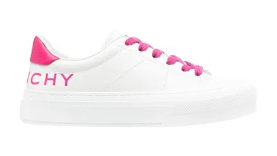 Pre-owned Givenchy Women's  City Sport Sneaker Sneakers In White/pink In Multi