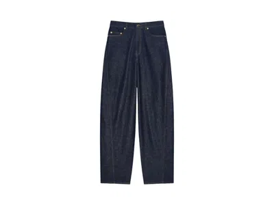 Pre-owned Givenchy Women's  Cocoon Trousers In Dark Blue