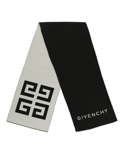 Pre-owned Givenchy Women's  Knit Double Face Beanie In Navy Blue Grey