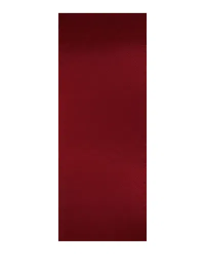 Pre-owned Givenchy Women's  Logo Printed Silk Scarf In Burgundy