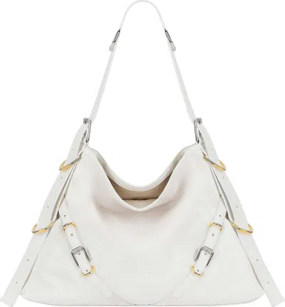 Pre-owned Givenchy Women's  Medium Voyou Bag In Ivory
