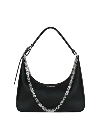 Pre-owned Givenchy Women's  Moon Cut Out Shoulder Bag Small In Black