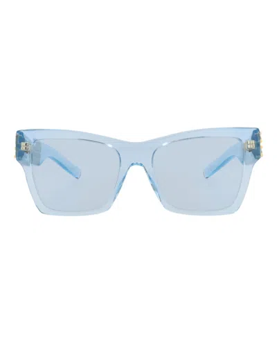 Pre-owned Givenchy Women's  Squareframe Acetate Sunglasses In Blue Blue Blue (gv40076i/54/84v)