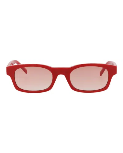 Pre-owned Givenchy Women's  Squareframe Acetate Sunglasses In Red Red Bordeaux (gv40032u/49/66t)