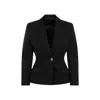 Givenchy Elegant Wool Blazer With Signature 4g Emblem In Black