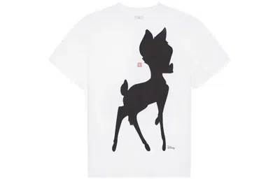 Pre-owned Givenchy Women's  X Disney Bambi T-shirt In White