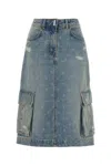 Givenchy Cotton Skirt In Blue