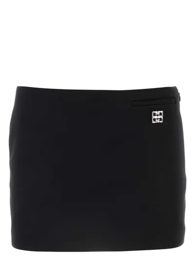 GIVENCHY WOMEN'S GRAIN DE POUDRE MII SKIRT