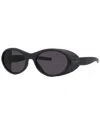 Givenchy Dark Grey Oval Ladies Sunglasses Gv40065i 02a 55 In Black