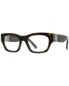 Givenchy 4g 52mm Square Optical Glasses In Black