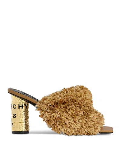Givenchy Women's High Heel Mules In Brown