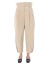Givenchy High-waist Trousers In Beige