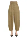 Givenchy High Waist Trousers In Brown