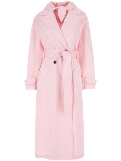 Givenchy Women Hoody Trench In Pink