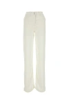 Givenchy Viscose And Denim Wide-leg Trousers In White