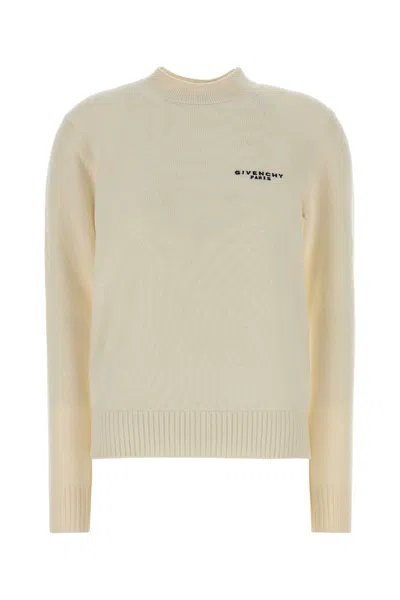 Givenchy Women Ivory Wool Blend Sweater In White