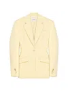 Givenchy Single-breasted Cocoon Jacket In Wool In Gold