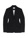 Givenchy Single-breasted Cocoon Jacket In Wool In Black