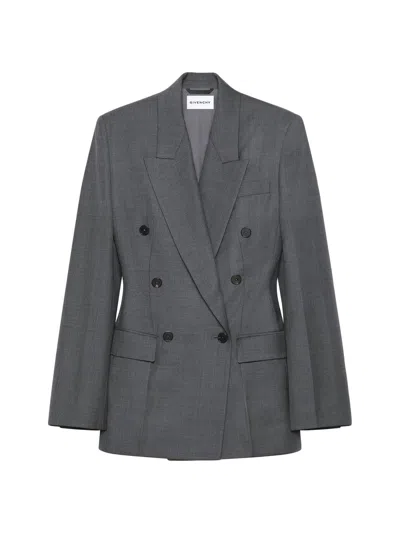 Givenchy Women's Jacket In Wool In Gray