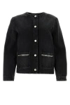 Givenchy Jacket In Denim With Chains Detail In Multicolor