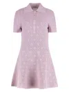 Givenchy Viscose Blend Polo Dress In Pink