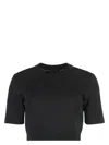 Givenchy Cropped Sweater In Monogram 72 Jacquard In Black