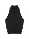 Givenchy Halterneck Open-back Jersey Top In Blue