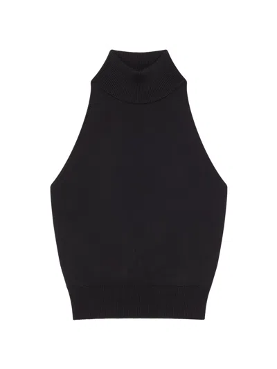 Givenchy Halterneck Open-back Jersey Top In Black