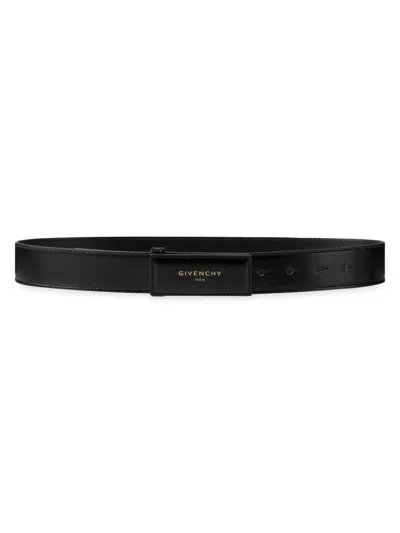 Givenchy Women's Label Belt In Box Leather In Pink