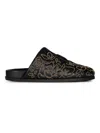 Givenchy Mules Plates Cloutées Label En Cuir In Gray