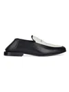 Givenchy Label Loafers In Leather And Canvas In Multi