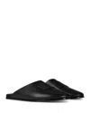 Givenchy Label Flat Mules In Nappa Leather In Black