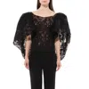 Givenchy Women's Lace Puffy Cape Corset In Black